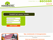 Tablet Screenshot of bungalowparkhogehexel.nl